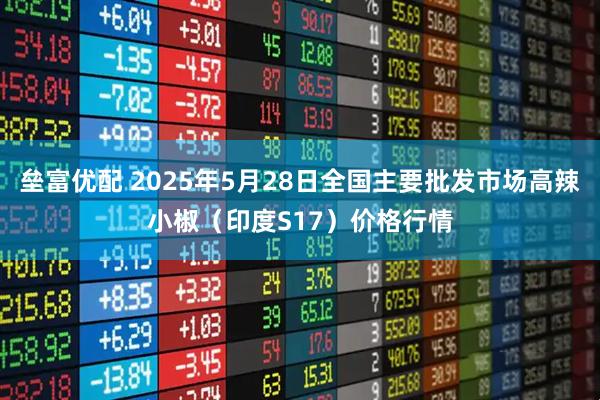垒富优配 2025年5月28日全国主要批发市场高辣小椒（印度S17）价格行情