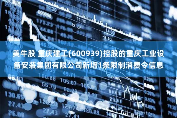美牛股 重庆建工(600939)控股的重庆工业设备安装集团有限公司新增1条限制消费令信息