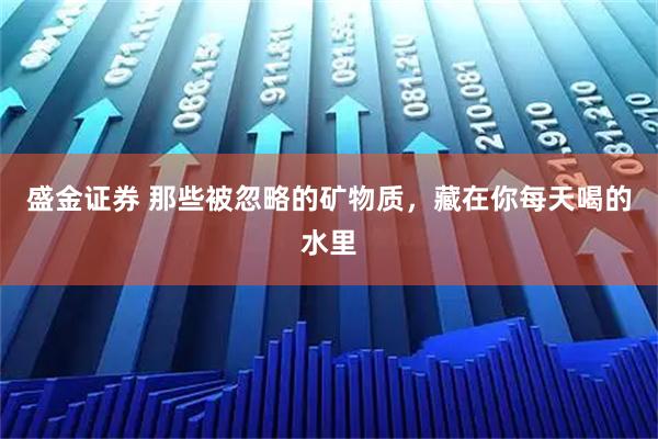 盛金证券 那些被忽略的矿物质，藏在你每天喝的水里